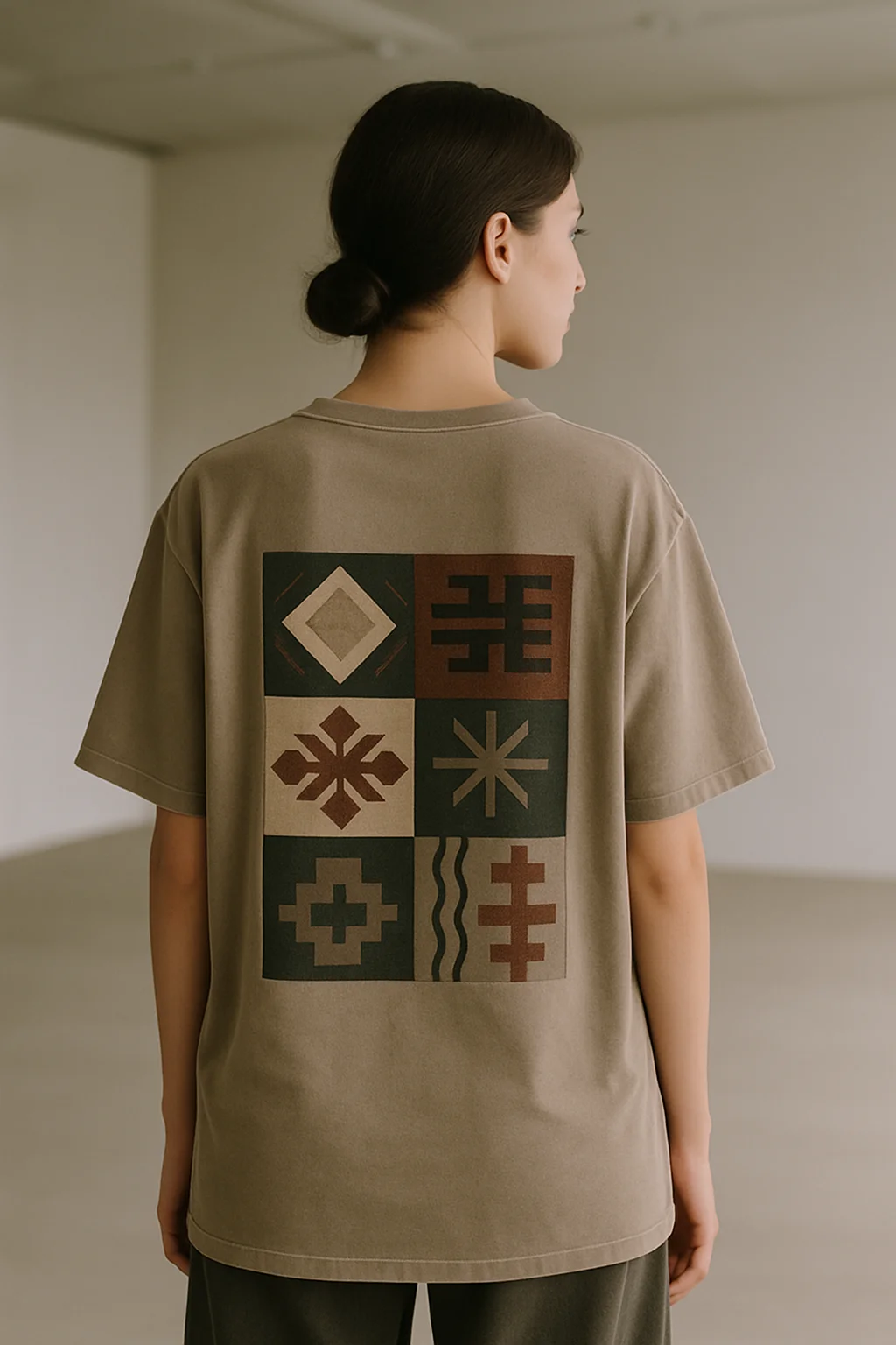 T-shirt inspired by endangered cultural textile motifs