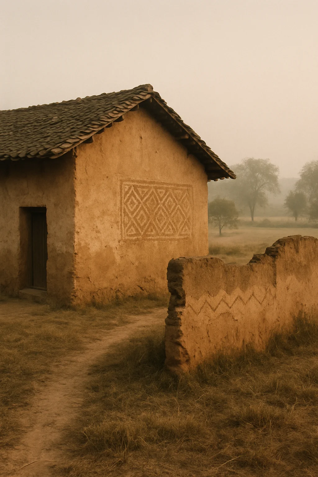 Rural earthen house representing disappearing landscapes and cultural identity